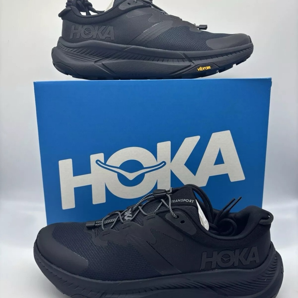 HOKA Transport Men's Black Running Shoes